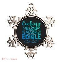 Cooking Is Love Made Edible Funny Chef Gift Ornament thumb 0