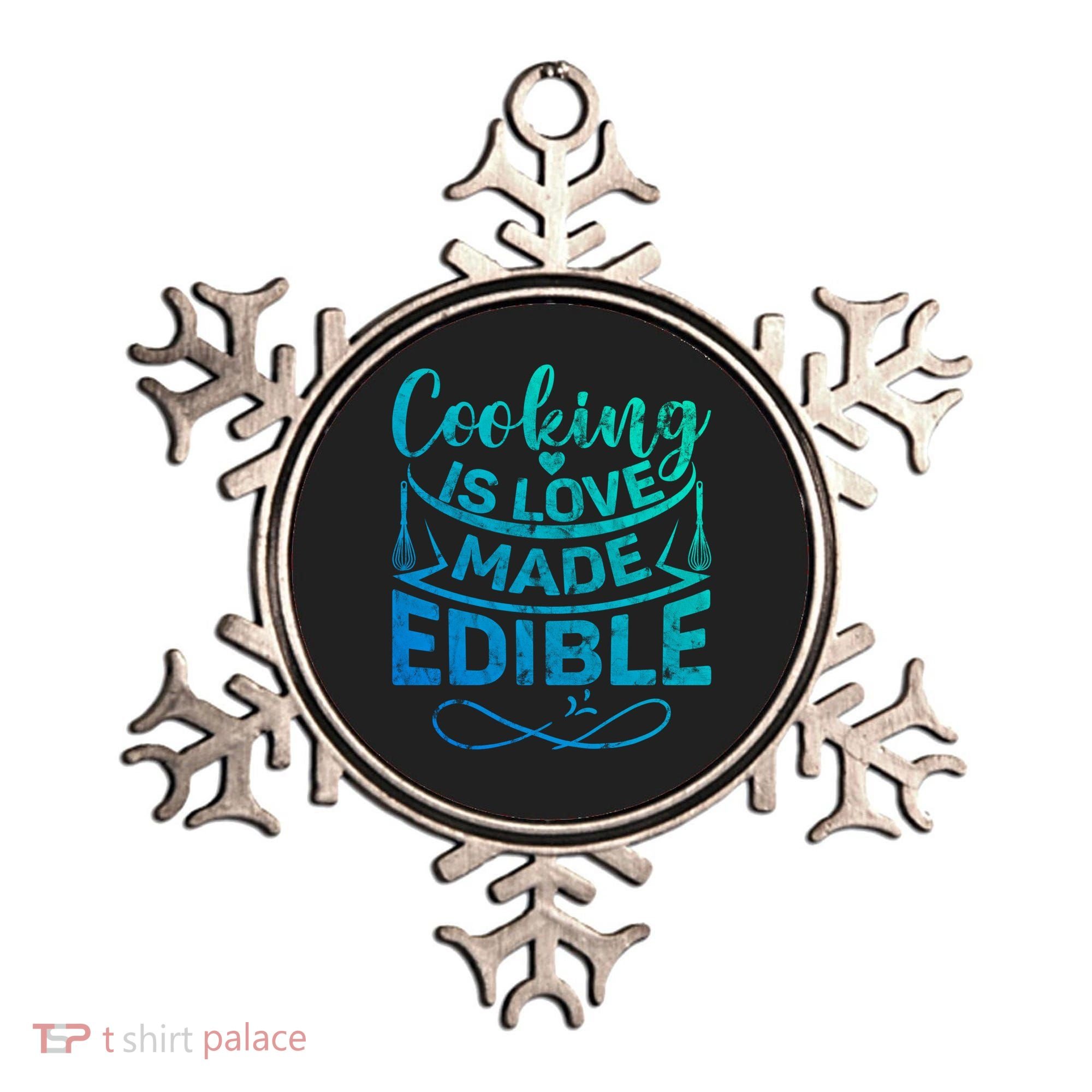 Cooking Is Love Made Edible Funny Chef Gift Ornament