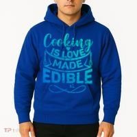 Cooking Is Love Made Edible Funny Chef Gift Hoodie thumb 2