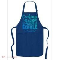 Cooking Is Love Made Edible Funny Chef Gift Apron thumb 0