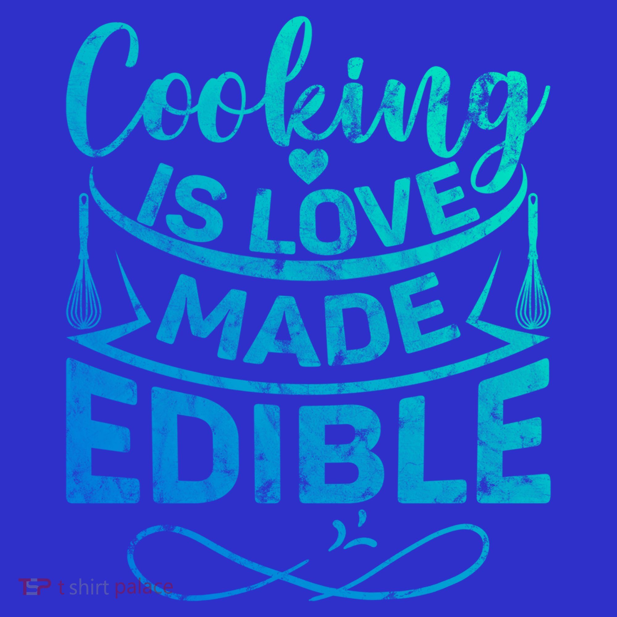 Cooking Is Love Made Edible Funny Chef Gift Coaster