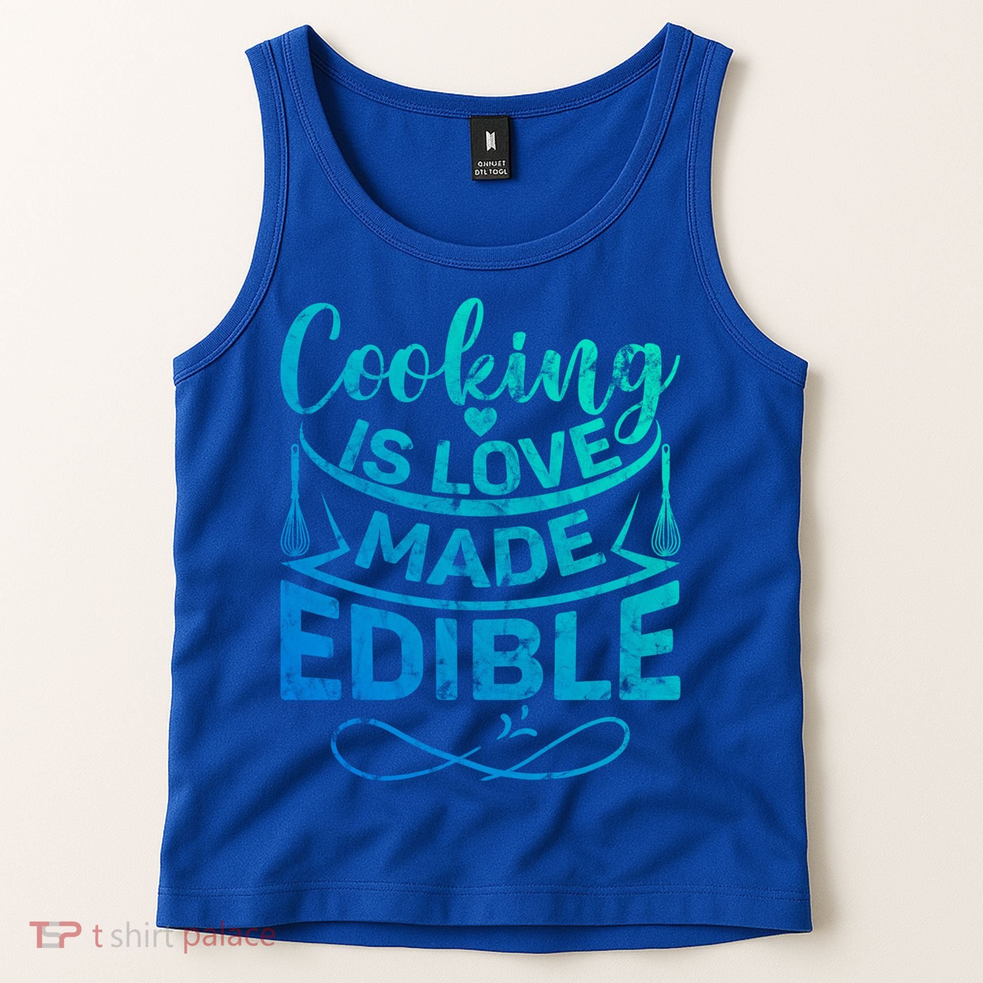 Cooking Is Love Made Edible Funny Chef Gift Tank Top