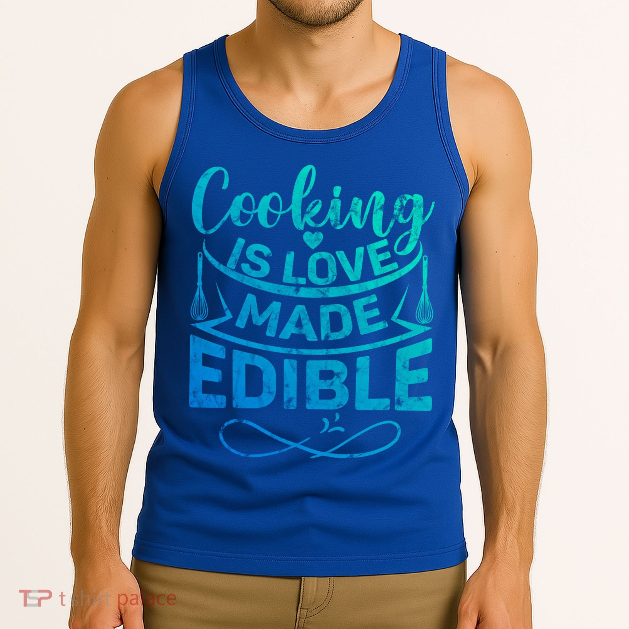 Cooking Is Love Made Edible Funny Chef Gift Tank Top