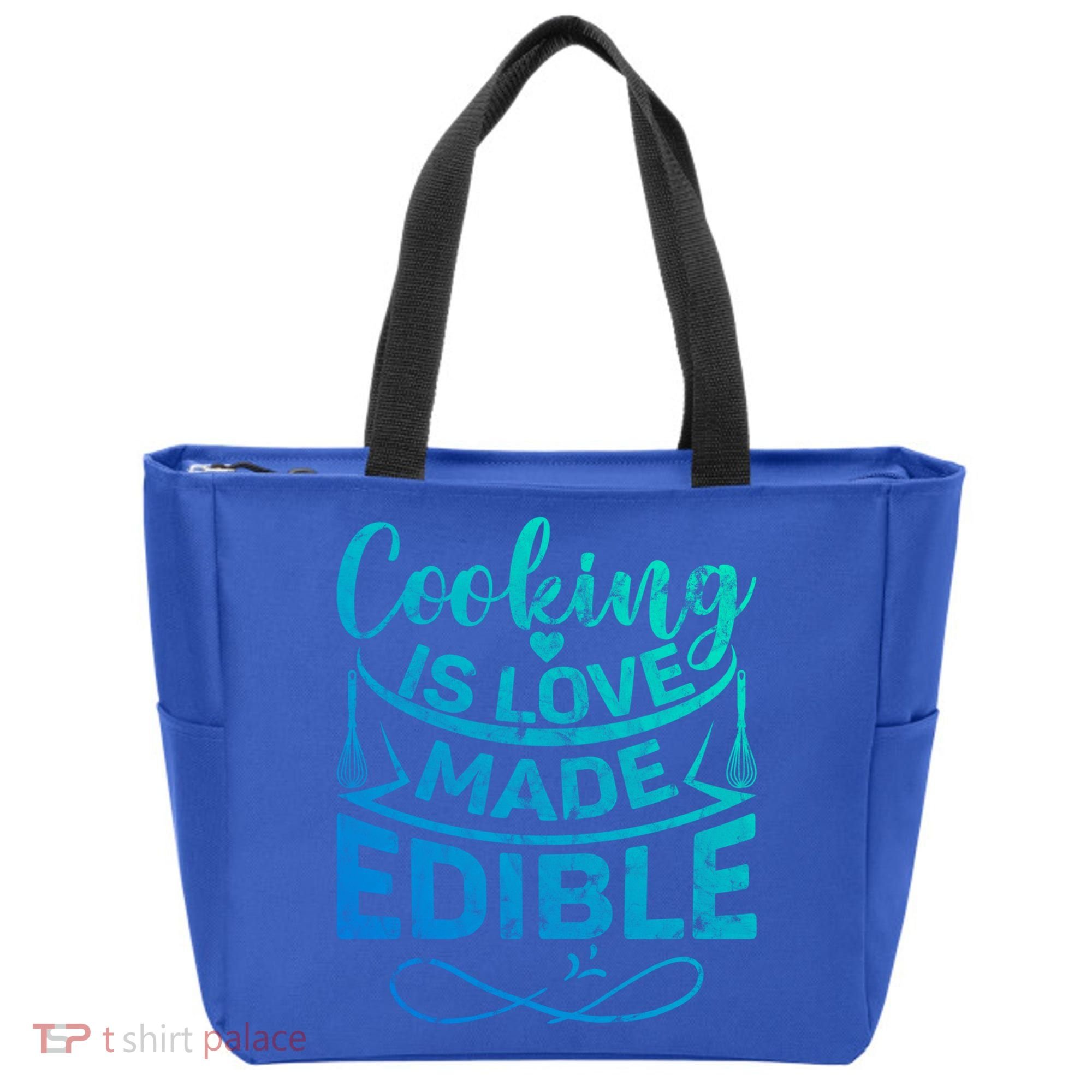 Cooking Is Love Made Edible Funny Chef Gift Tote Bag