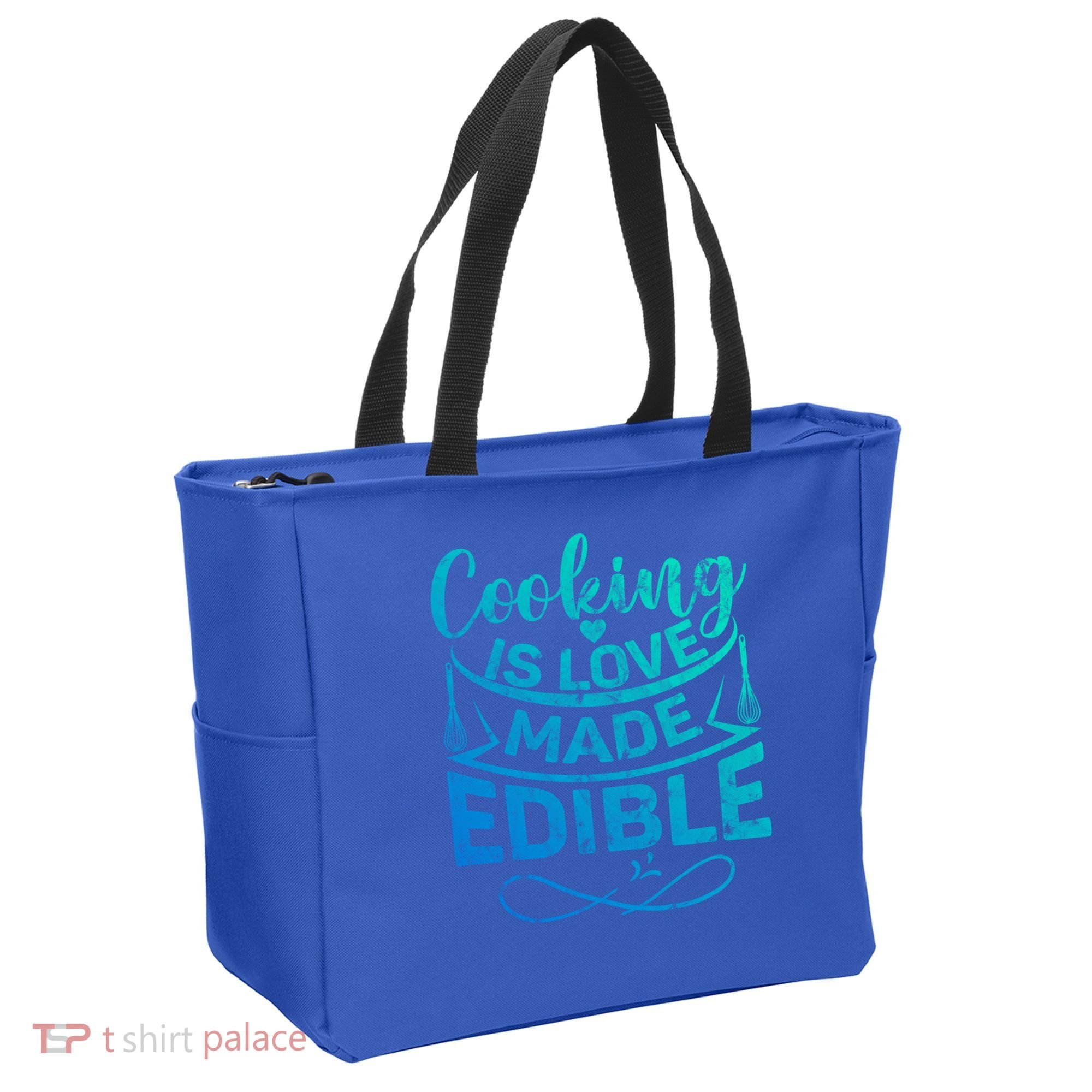 Cooking Is Love Made Edible Funny Chef Gift Tote Bag