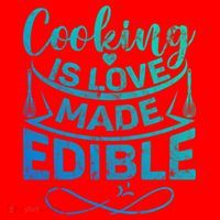Cooking Is Love Made Edible Funny Chef Gift Santa Hat thumb 1