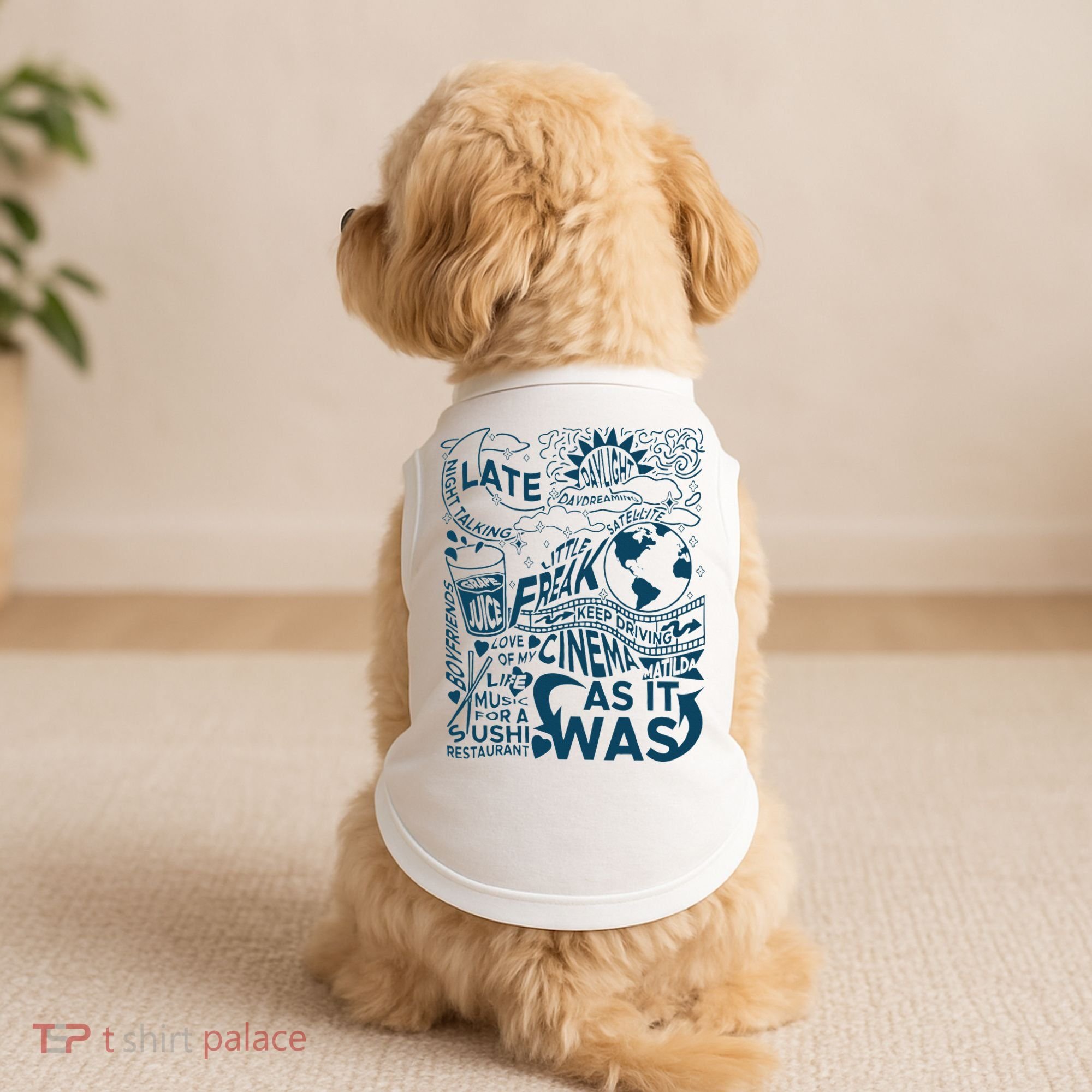 Cute I Love Heart Harry Doggie Tank