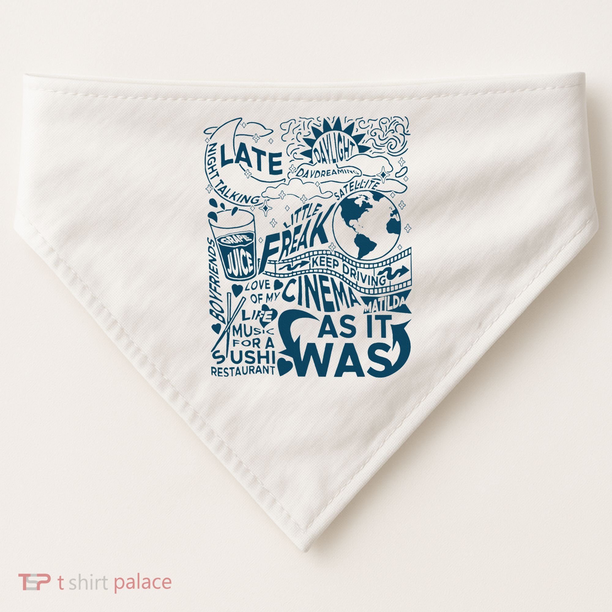 Cute I Love Heart Harry USA-Made Doggie Bandana