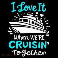 Cruise I Love It When Were Cruisin Together Women's Hoodie thumb 2