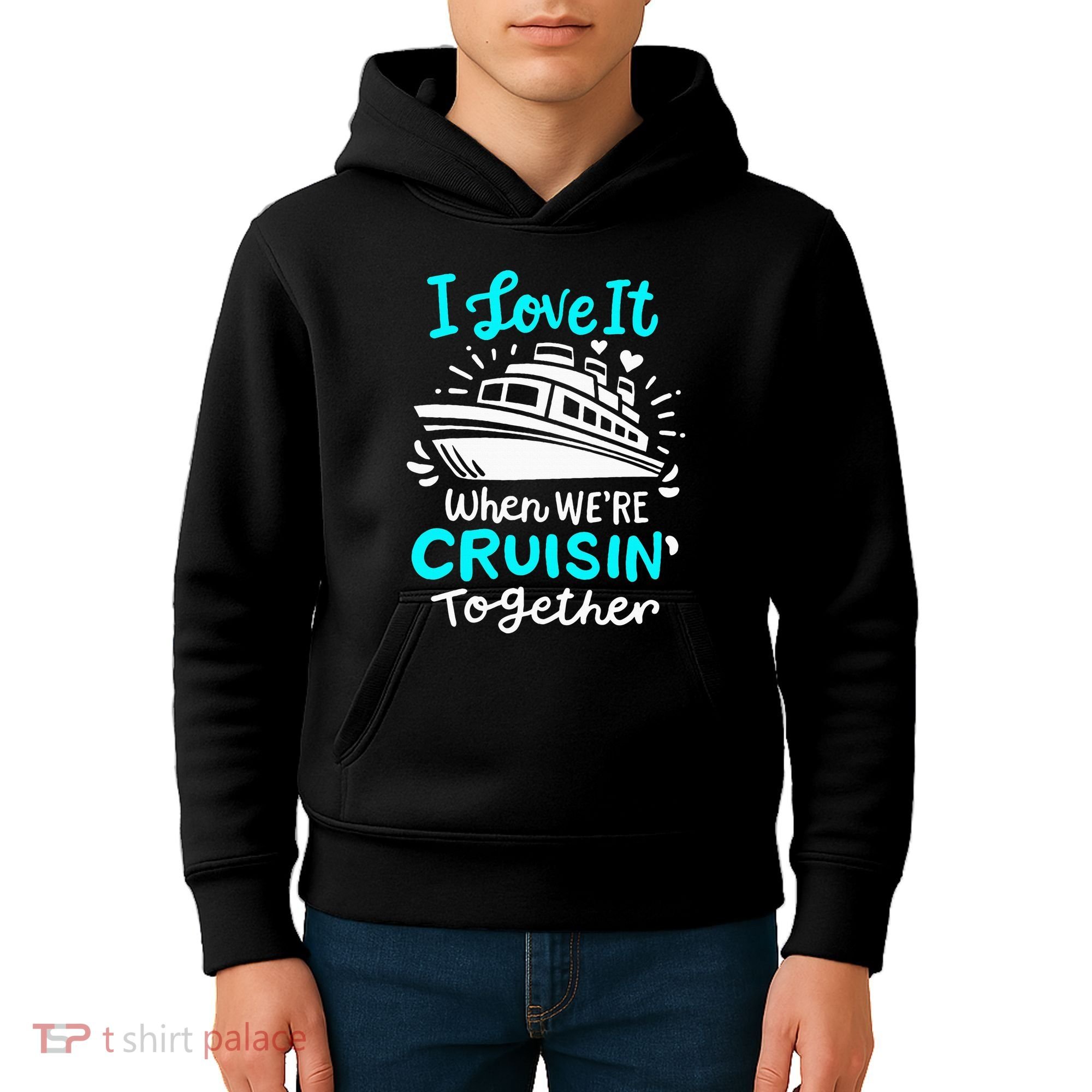 Cruise I Love It When Were Cruisin Together Kids Hoodie