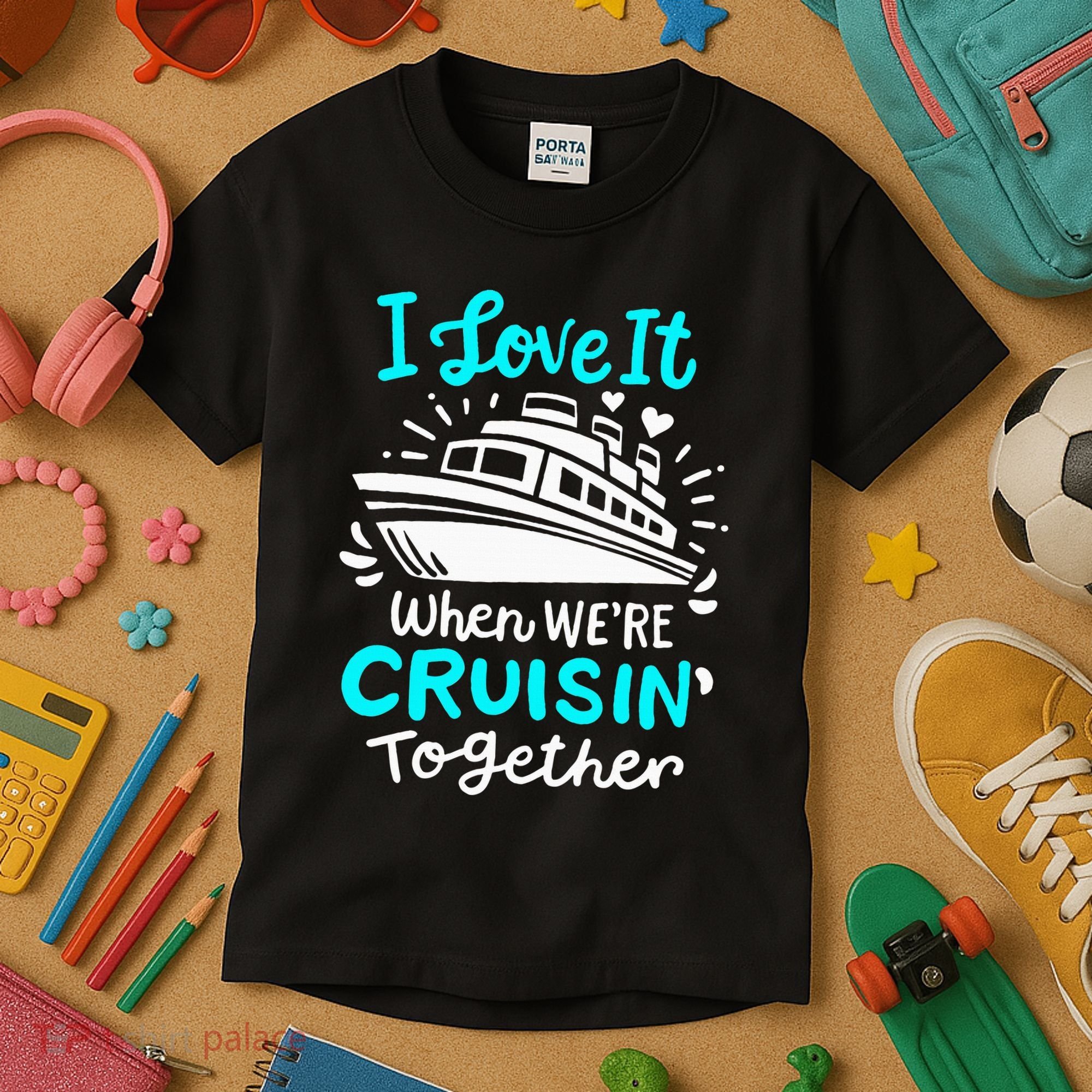 Cruise I Love It When Were Cruisin Together Kids T-Shirt