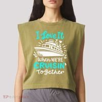 Cruise I Love It When Were Cruisin Together Garment-Dyed Women's Muscle Tee thumb 2