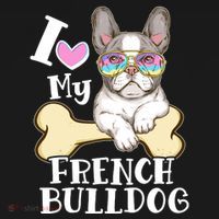 Cute I Love My French Bulldog Coaster thumb 2