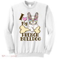 Cute I Love My French Bulldog Sweatshirt thumb 0