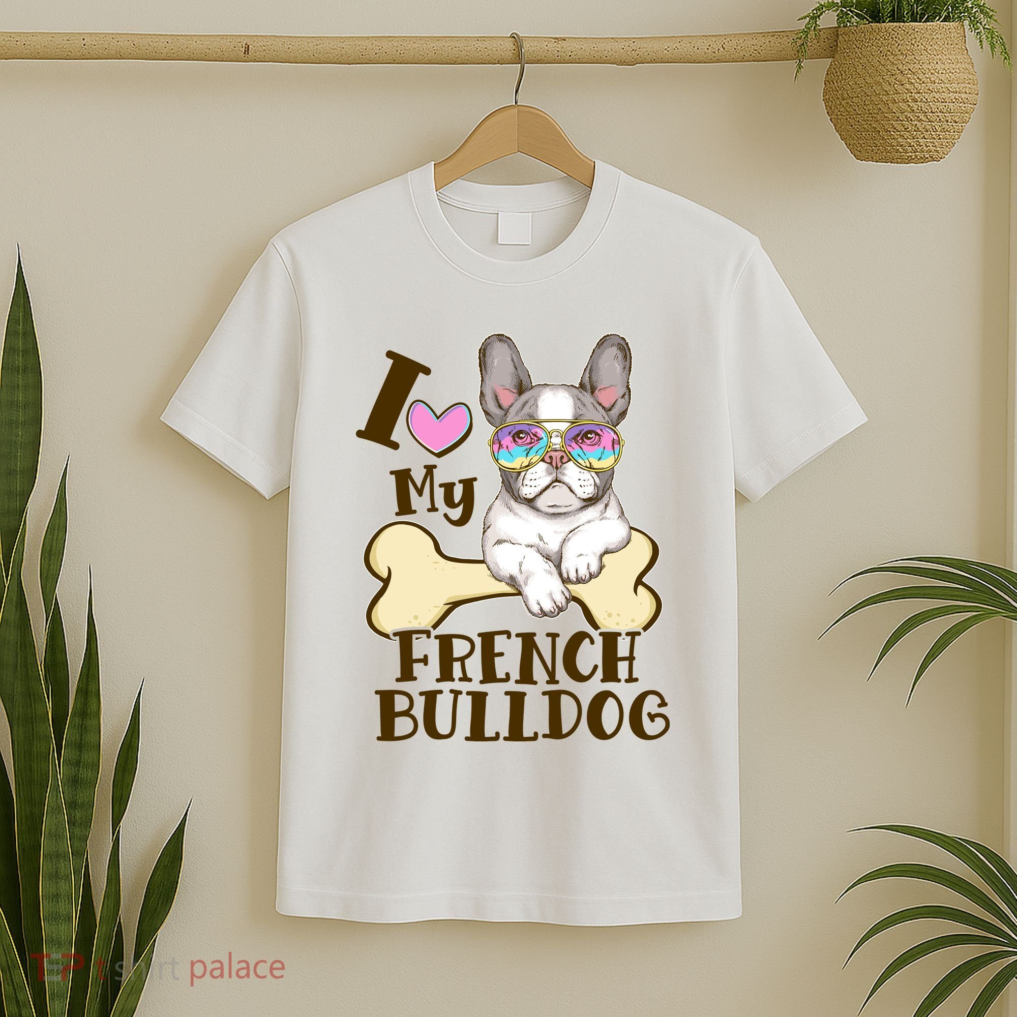 Cute I Love My French Bulldog T-Shirt