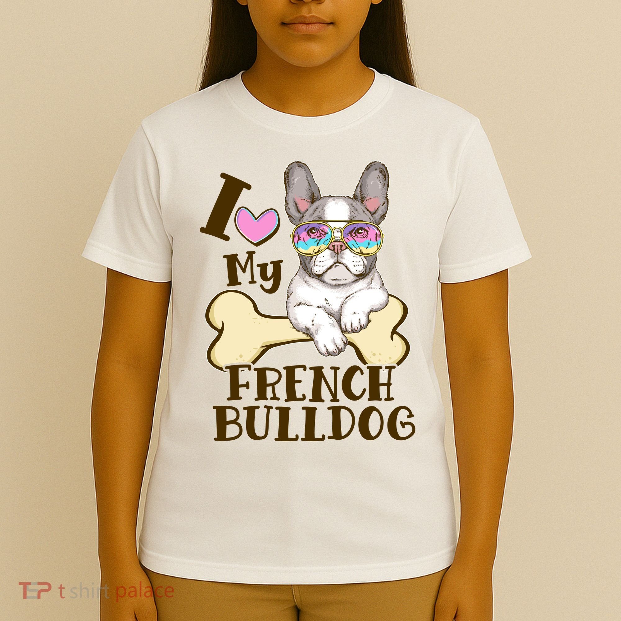 Cute I Love My French Bulldog T-Shirt