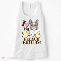 Cute I Love My French Bulldog Women's Tank Top thumb 0