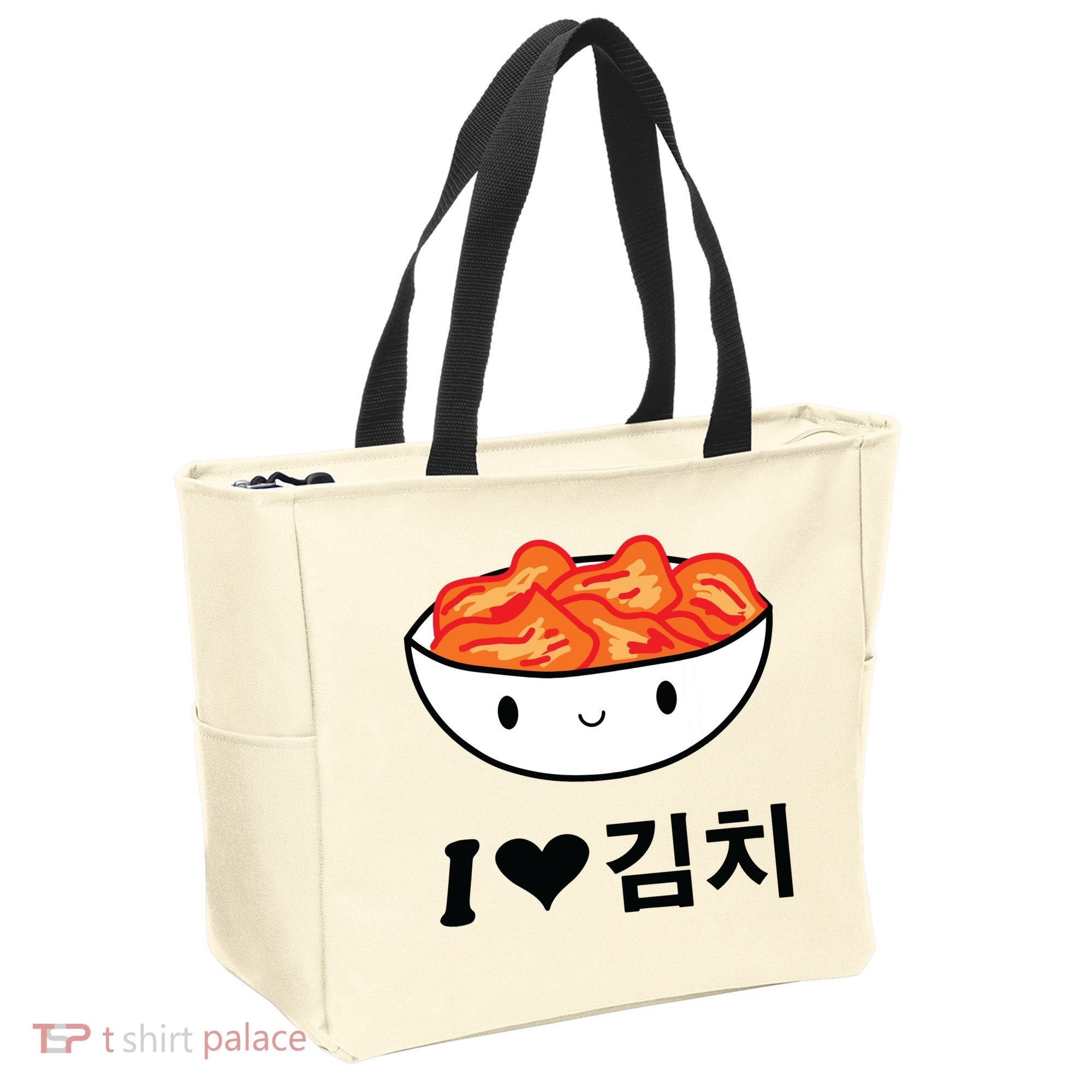 Cute I Love Kimchi South Korean Apparel Gift Idea Kpop Tote Bag