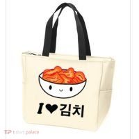 Cute I Love Kimchi South Korean Apparel Gift Idea Kpop Tote Bag thumb 3