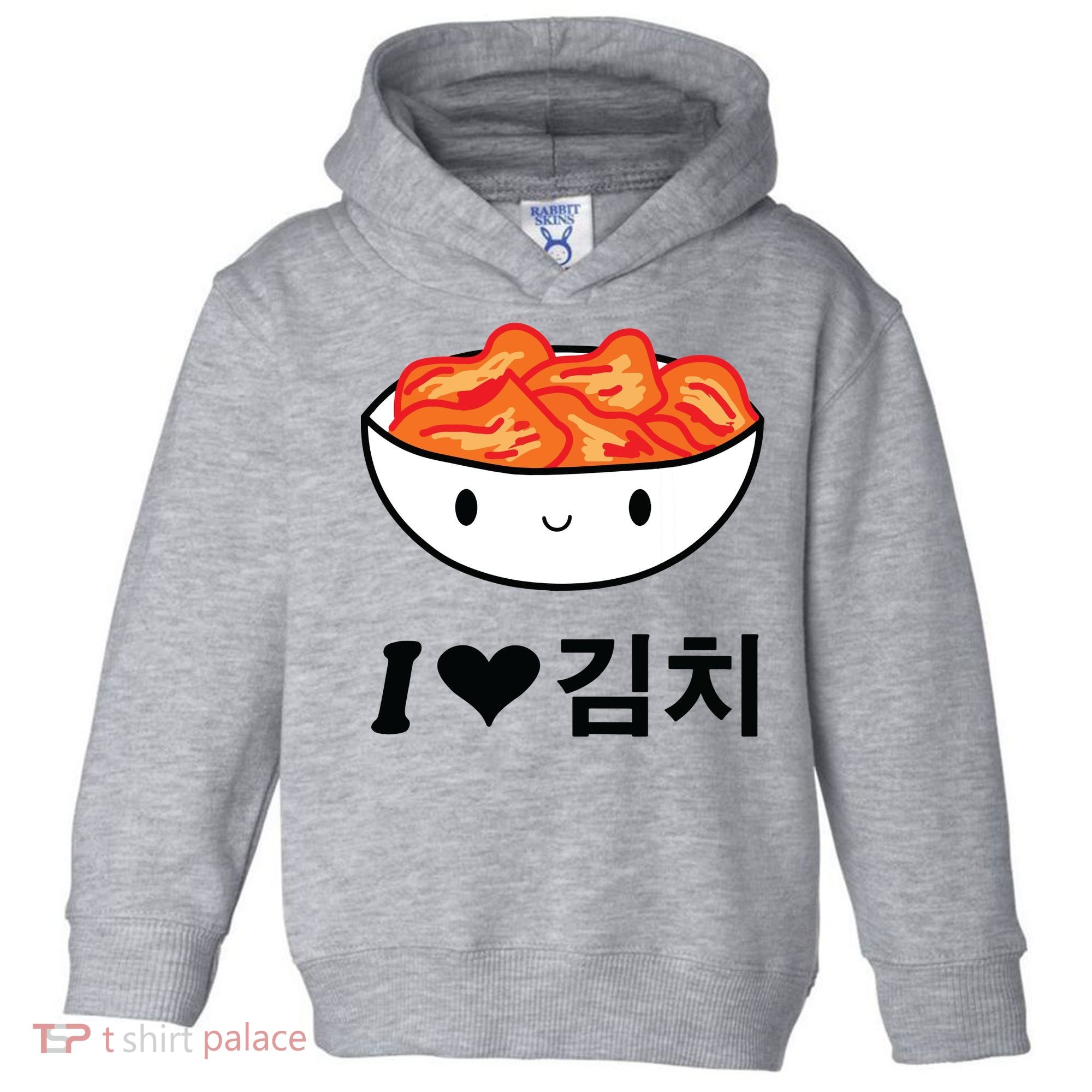 Cute I Love Kimchi South Korean Apparel Gift Idea Kpop Toddler Hoodie