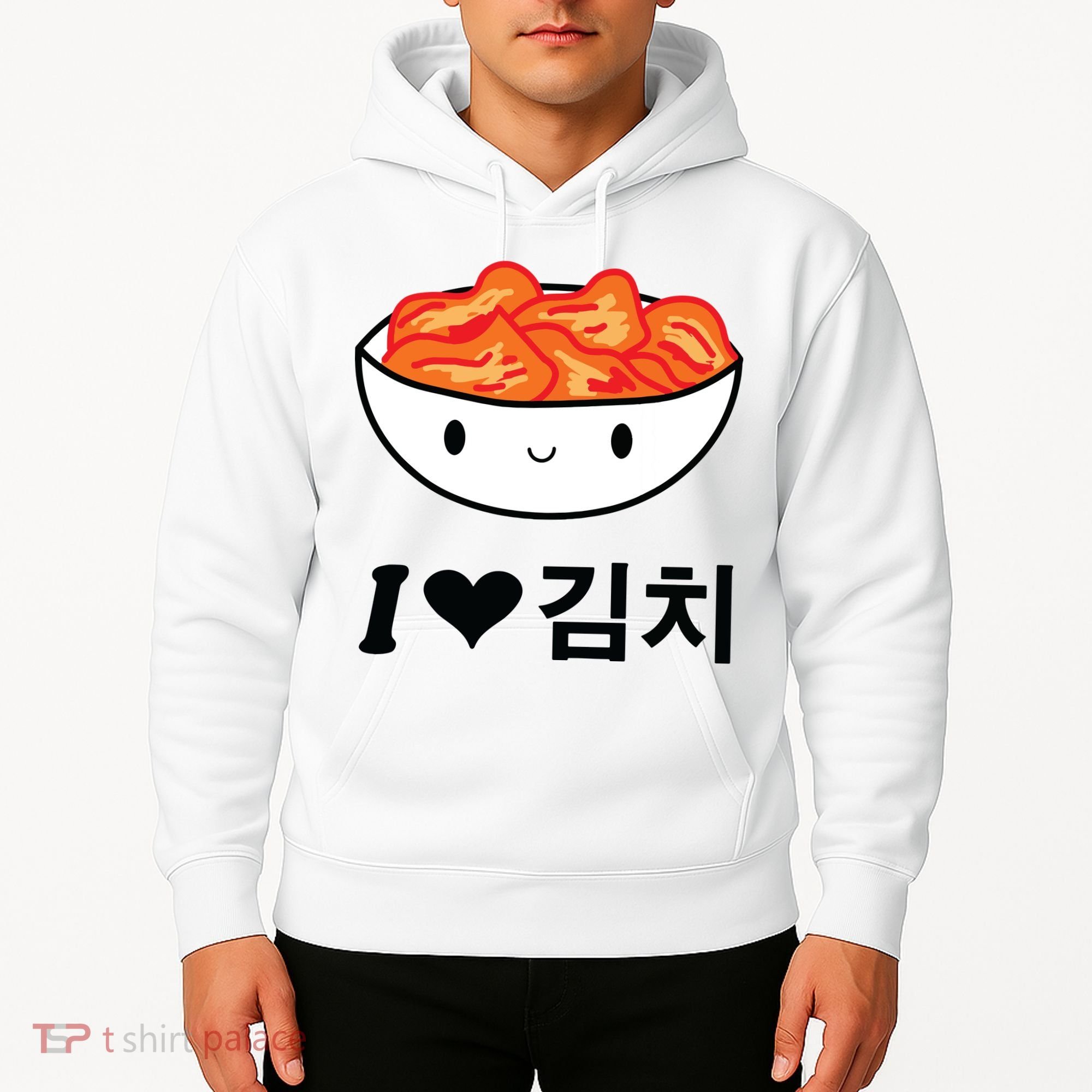 Cute I Love Kimchi South Korean Apparel Gift Idea Kpop Hoodie