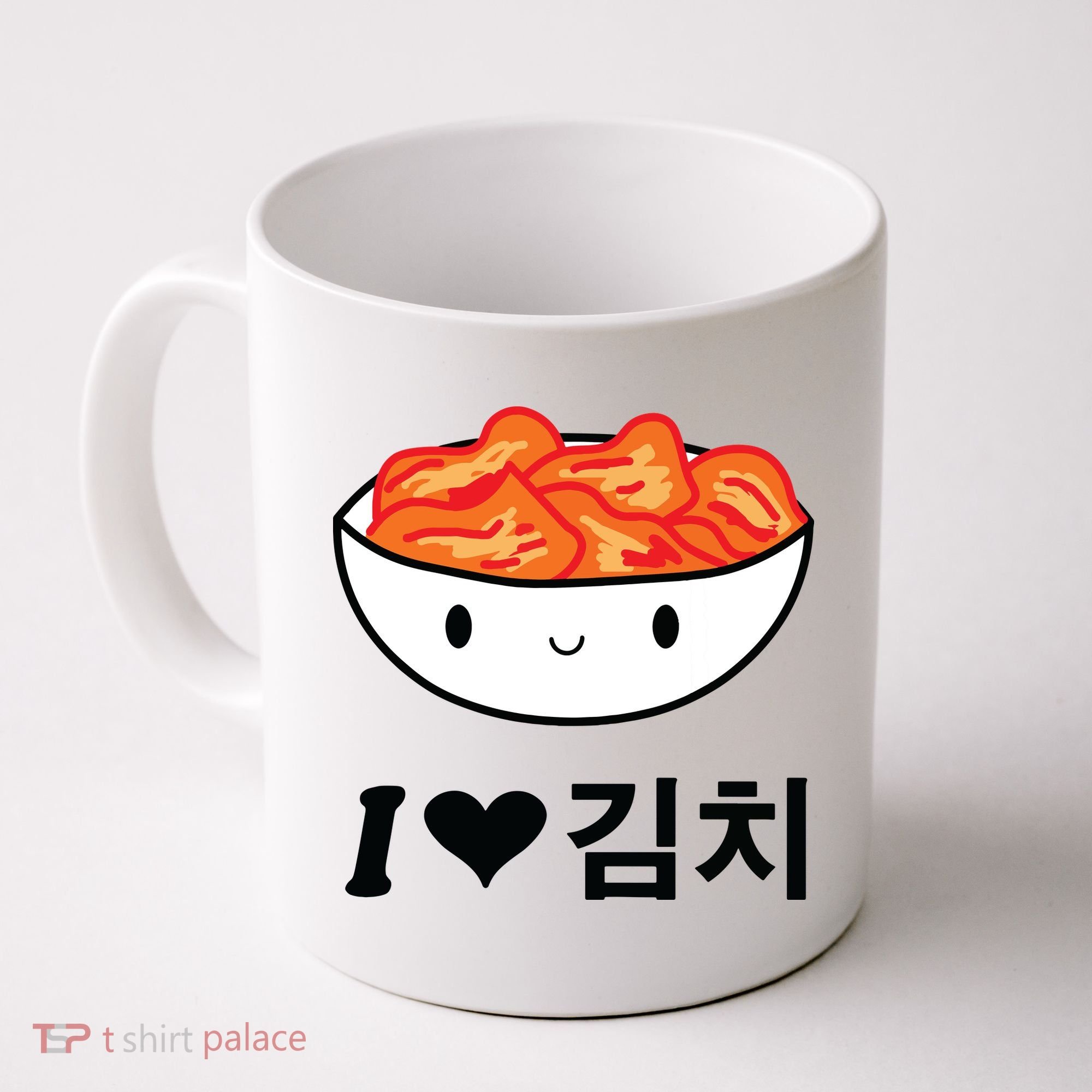Cute I Love Kimchi South Korean Apparel Gift Idea Kpop Coffee Mug