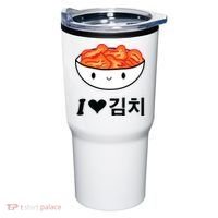 Cute I Love Kimchi South Korean Apparel Gift Idea Kpop Tumbler thumb 0
