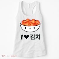 Cute I Love Kimchi South Korean Apparel Gift Idea Kpop Women's Tank Top thumb 0