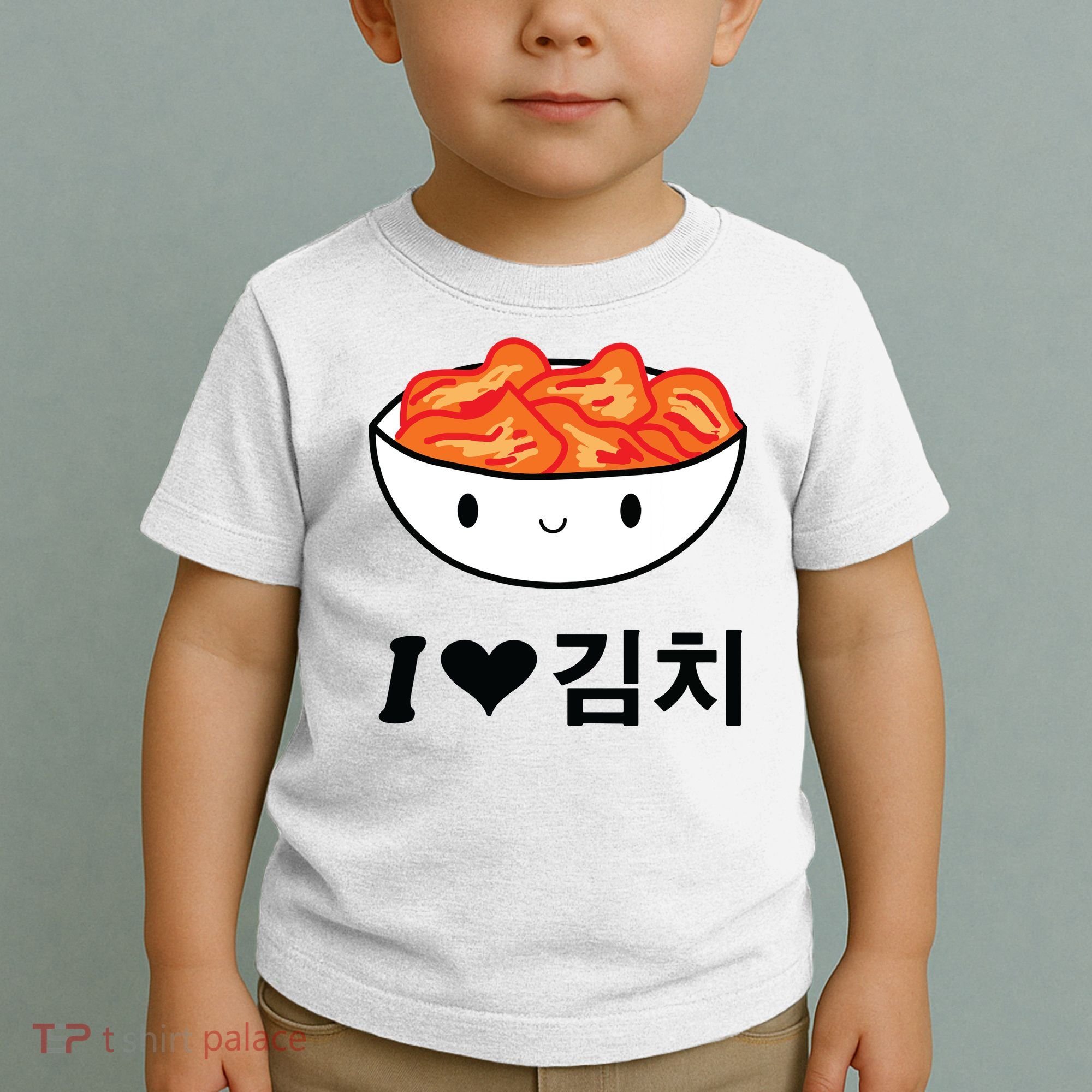 Cute I Love Kimchi South Korean Apparel Gift Idea Kpop Toddler T-Shirt