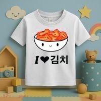 Cute I Love Kimchi South Korean Apparel Gift Idea Kpop Toddler T-Shirt thumb 3