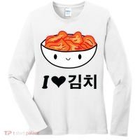 Cute I Love Kimchi South Korean Apparel Gift Idea Kpop Women's Long Sleeve Shirt thumb 0