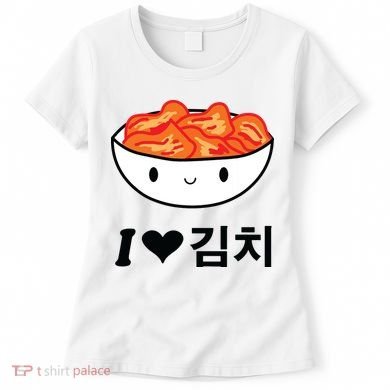 Cute I Love Kimchi South Korean Apparel Gift Idea Kpop Women's T-Shirt