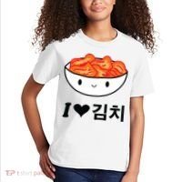 Cute I Love Kimchi South Korean Apparel Gift Idea Kpop Kids T-Shirt thumb 2