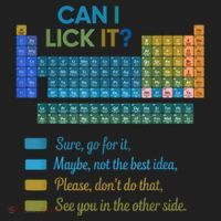 Can I Lick It Funny 100 Days Of School Periodic Table Women's Sweatshirt thumb 2