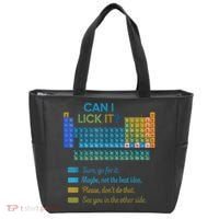 Can I Lick It Funny 100 Days Of School Periodic Table Tote Bag thumb 0