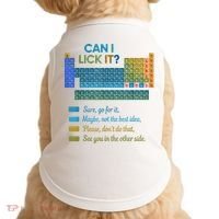 Can I Lick It Funny 100 Days Of School Periodic Table Doggie Tank thumb 0