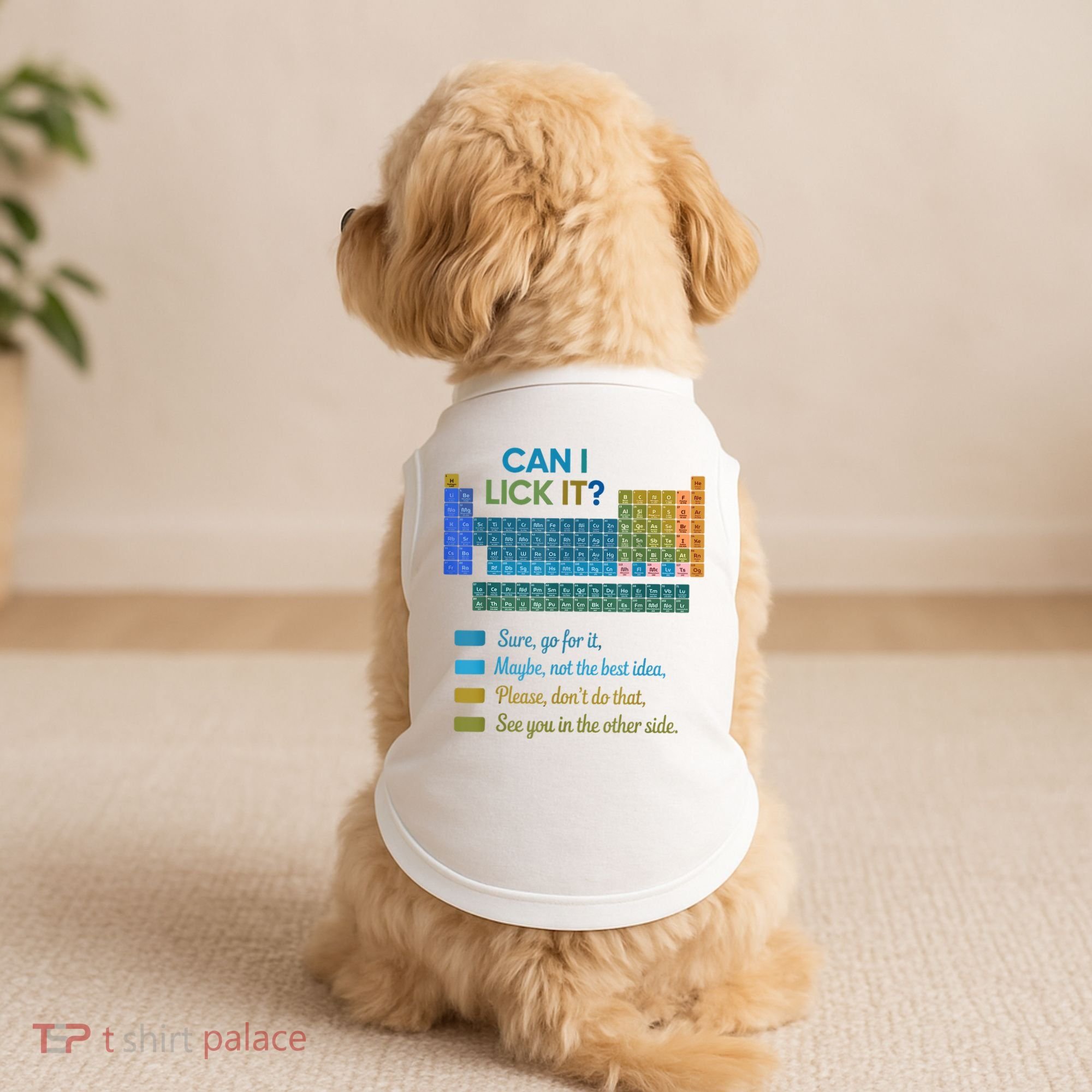 Can I Lick It Funny 100 Days Of School Periodic Table Doggie Tank