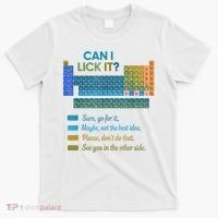 Can I Lick It Funny 100 Days Of School Periodic Table T-Shirt thumb 0