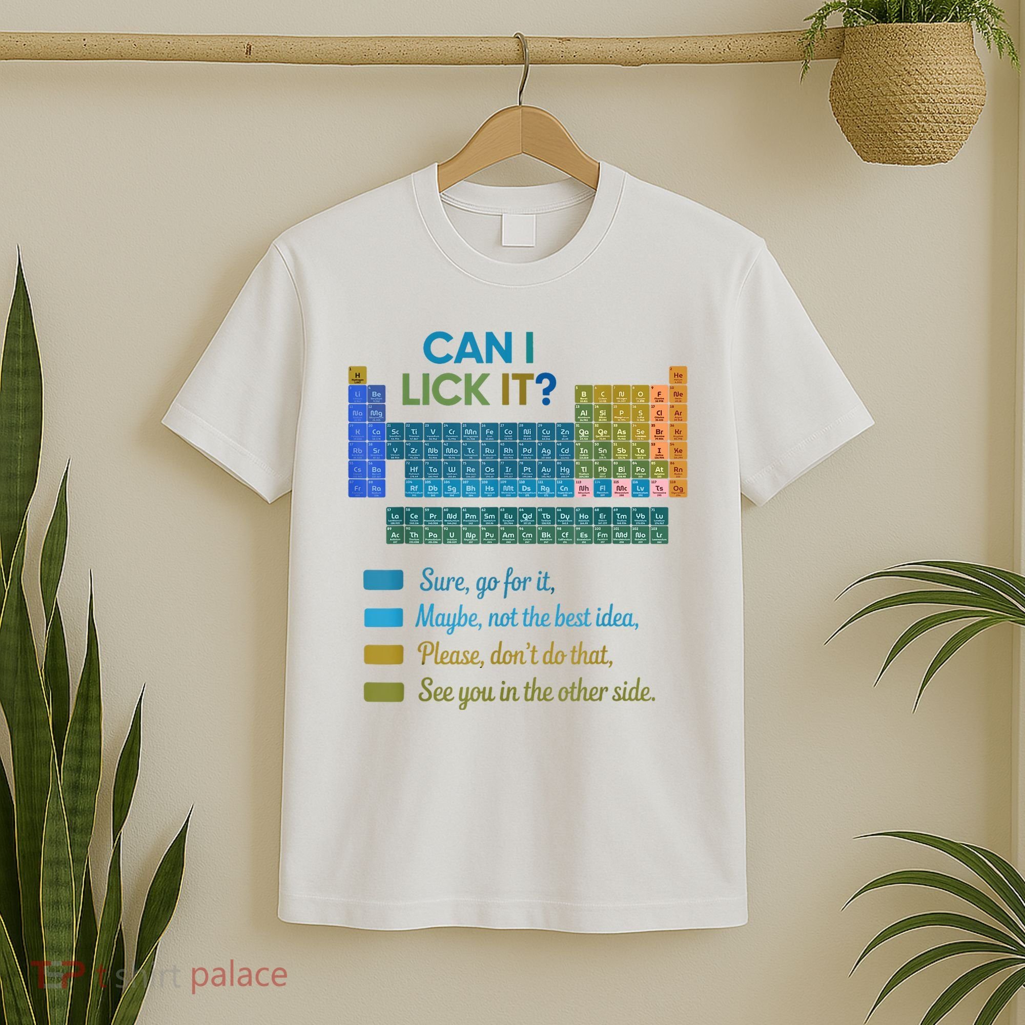Can I Lick It Funny 100 Days Of School Periodic Table T-Shirt
