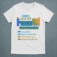 Can I Lick It Funny 100 Days Of School Periodic Table T-Shirt thumb 5
