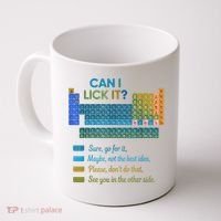 Can I Lick It Funny 100 Days Of School Periodic Table Coffee Mug thumb 0