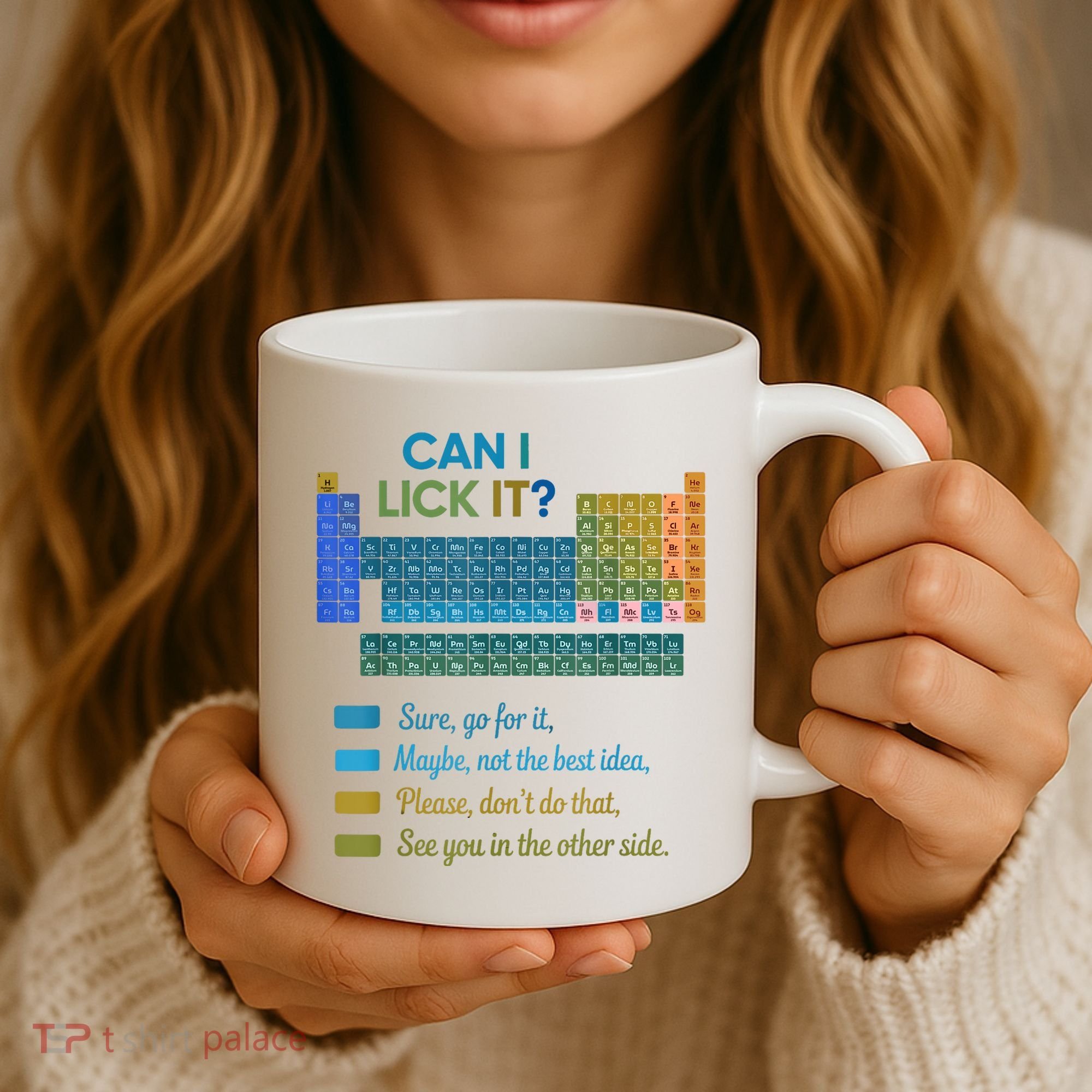 Can I Lick It Funny 100 Days Of School Periodic Table Coffee Mug