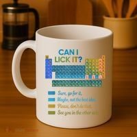 Can I Lick It Funny 100 Days Of School Periodic Table Coffee Mug thumb 4