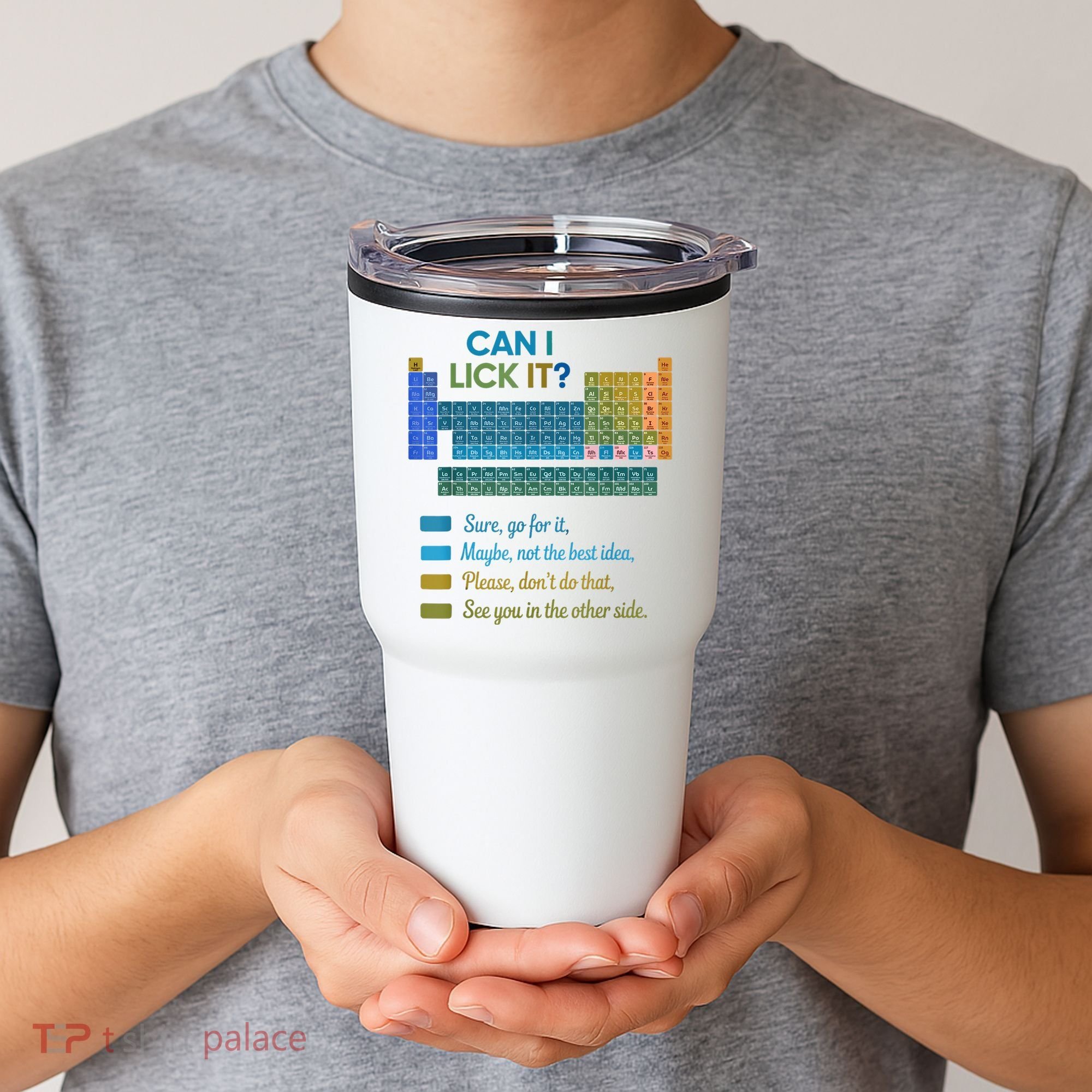 Can I Lick It Funny 100 Days Of School Periodic Table Tumbler