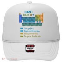 Can I Lick It Funny 100 Days Of School Periodic Table Hat thumb 0