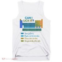 Can I Lick It Funny 100 Days Of School Periodic Table Tank Top thumb 0