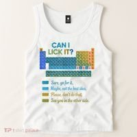 Can I Lick It Funny 100 Days Of School Periodic Table Tank Top thumb 2