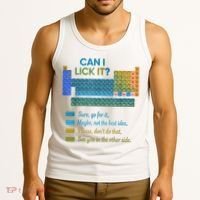 Can I Lick It Funny 100 Days Of School Periodic Table Tank Top thumb 3