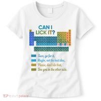 Can I Lick It Funny 100 Days Of School Periodic Table Women's T-Shirt thumb 0