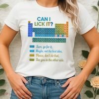Can I Lick It Funny 100 Days Of School Periodic Table Women's T-Shirt thumb 2
